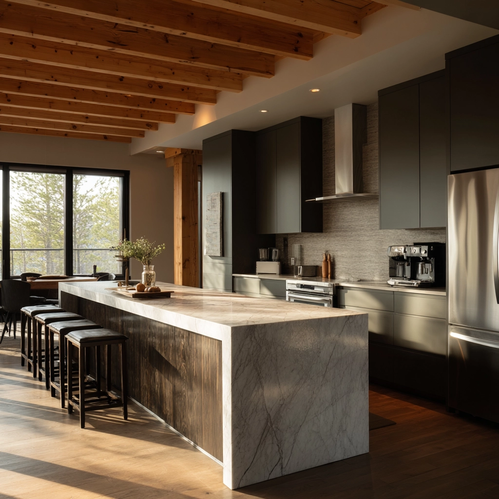 log home kitchens 41