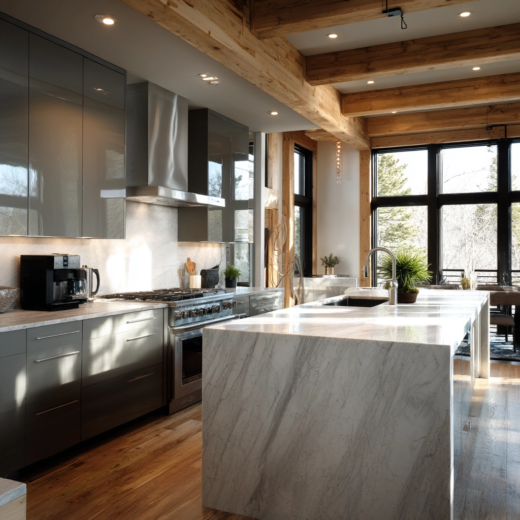 log home kitchens 42