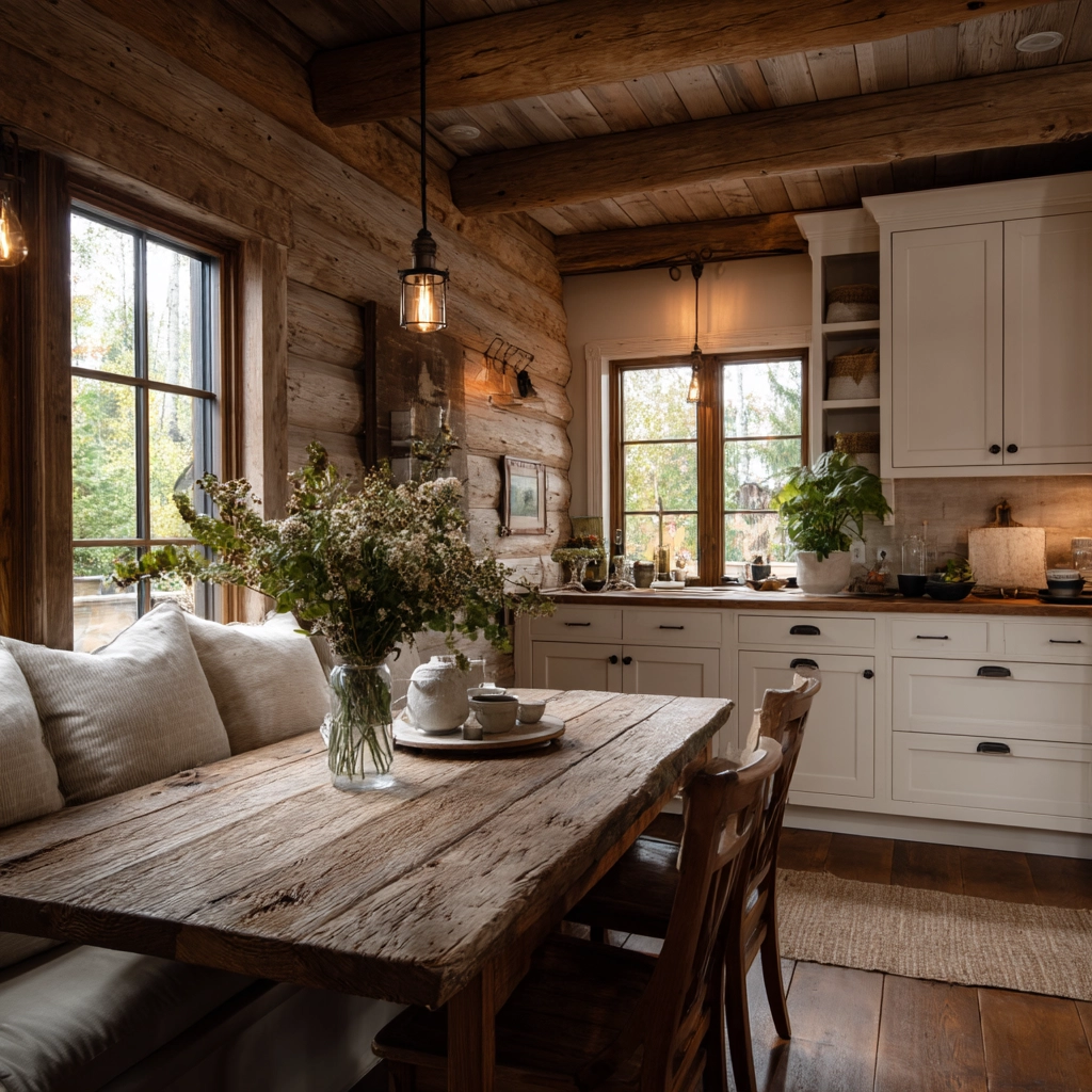 log home kitchens 46