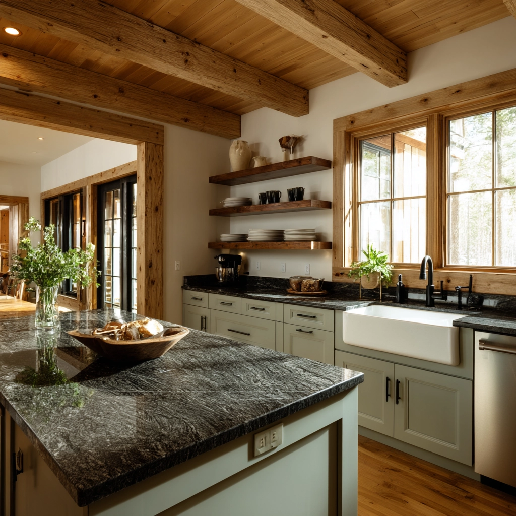 log home kitchens 5