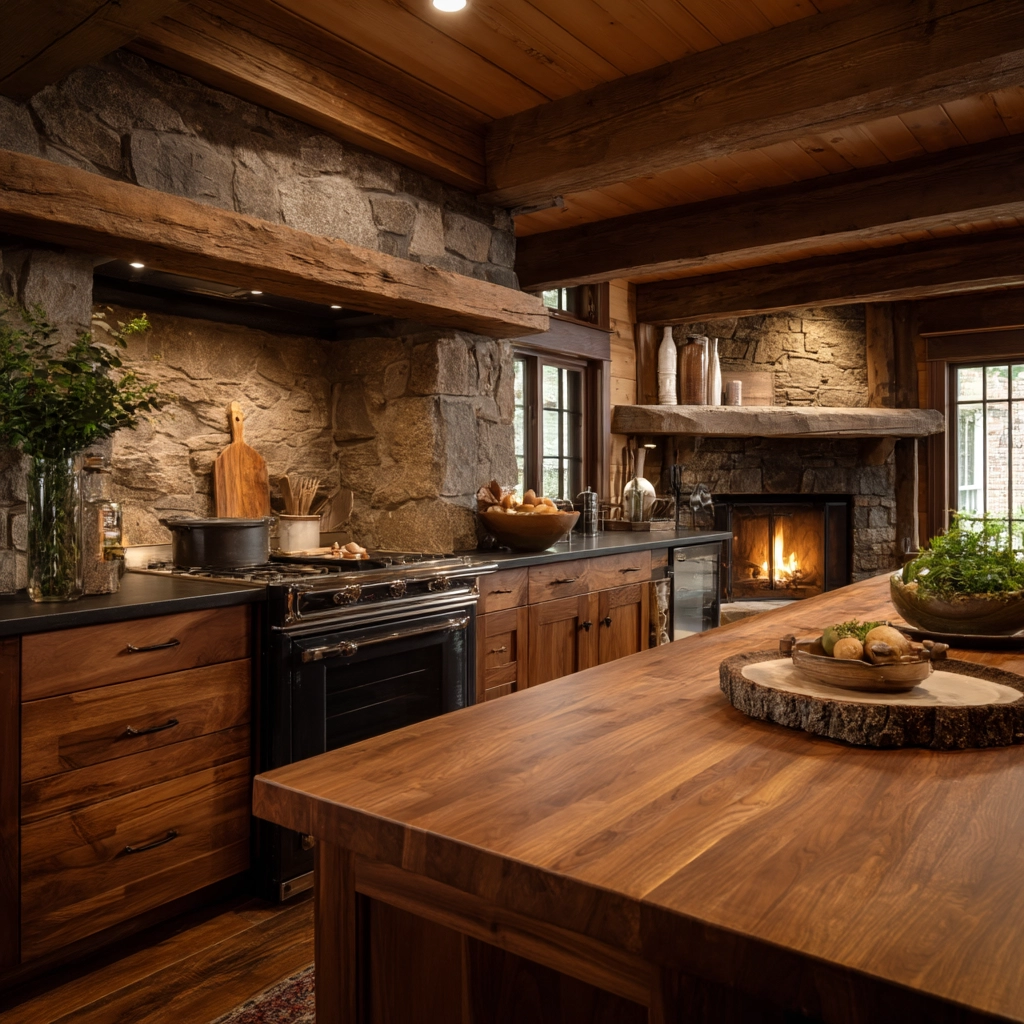 log home kitchens 58