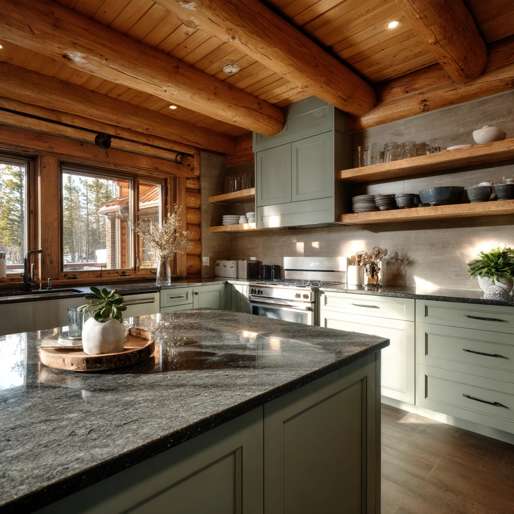 log home kitchens 6