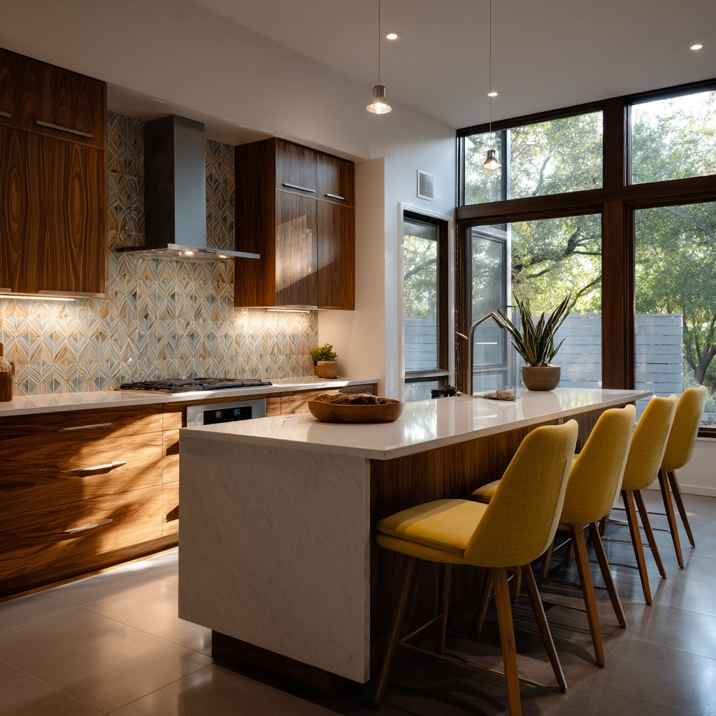 mid century modern kitchen 1
