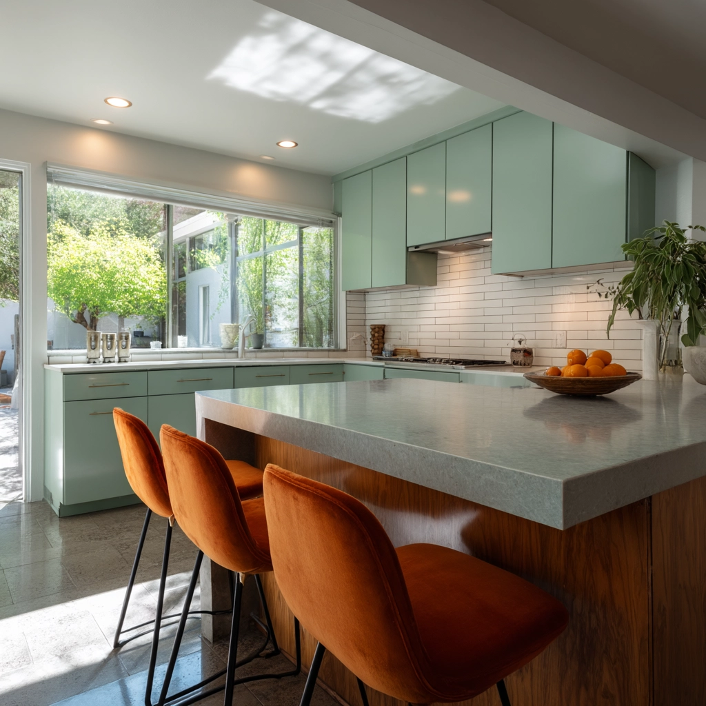 mid century modern kitchen 32