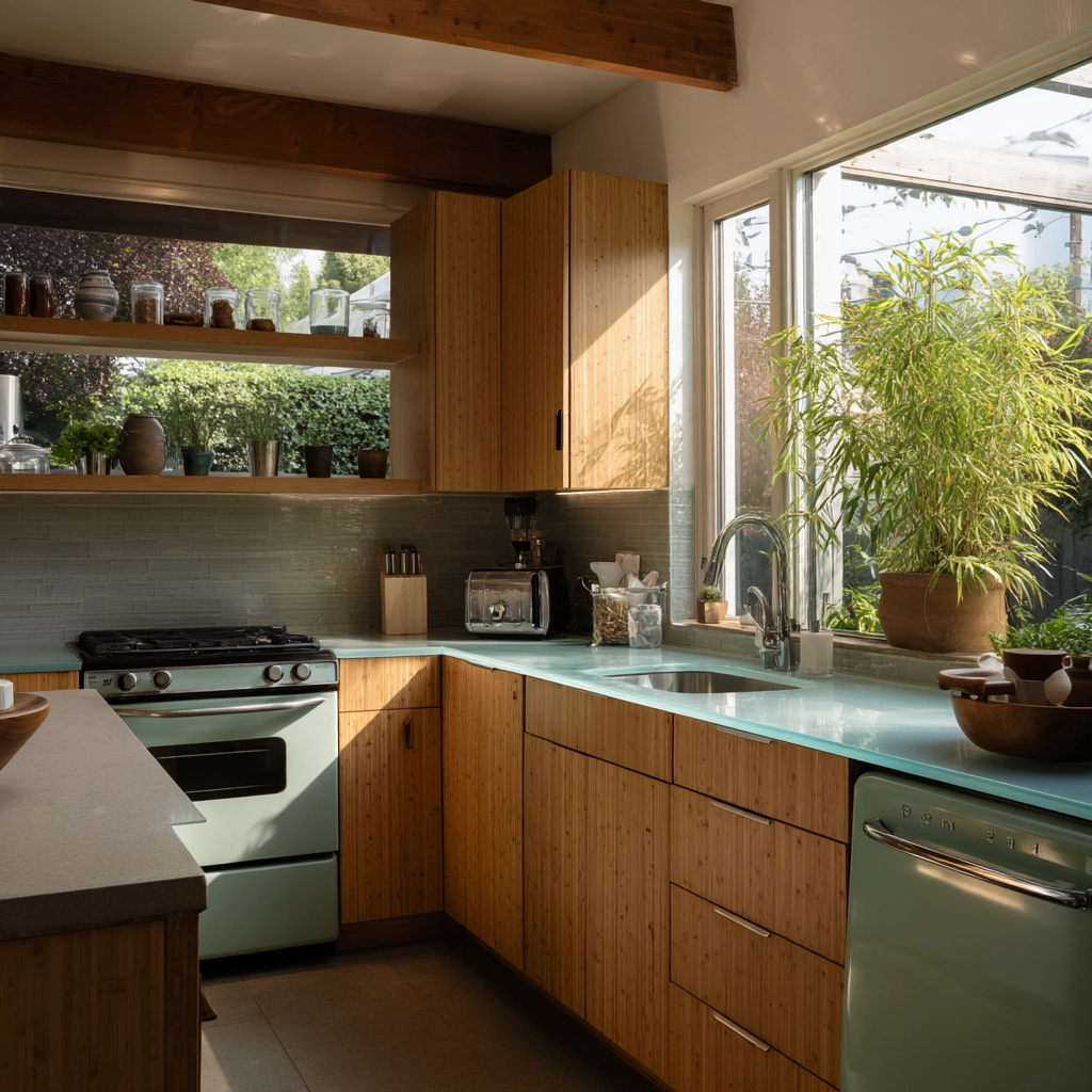 mid century modern kitchen 39
