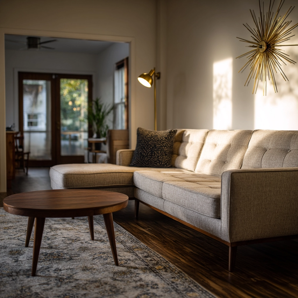 mid century modern living room 11