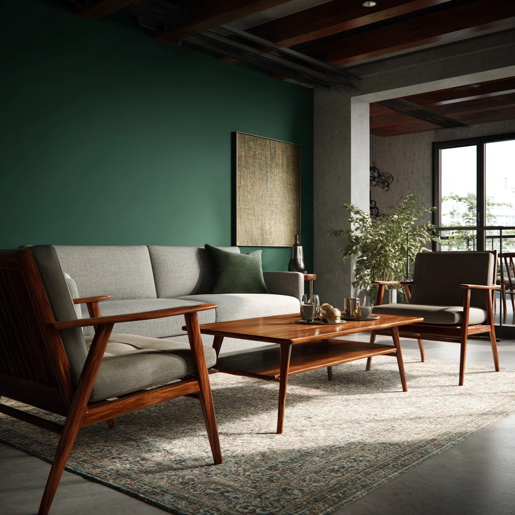 mid century modern living room 17