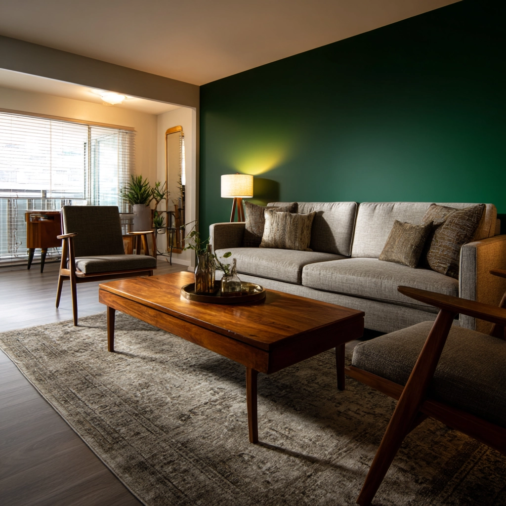 mid century modern living room 18