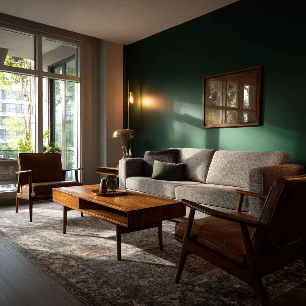 mid century modern living room 19