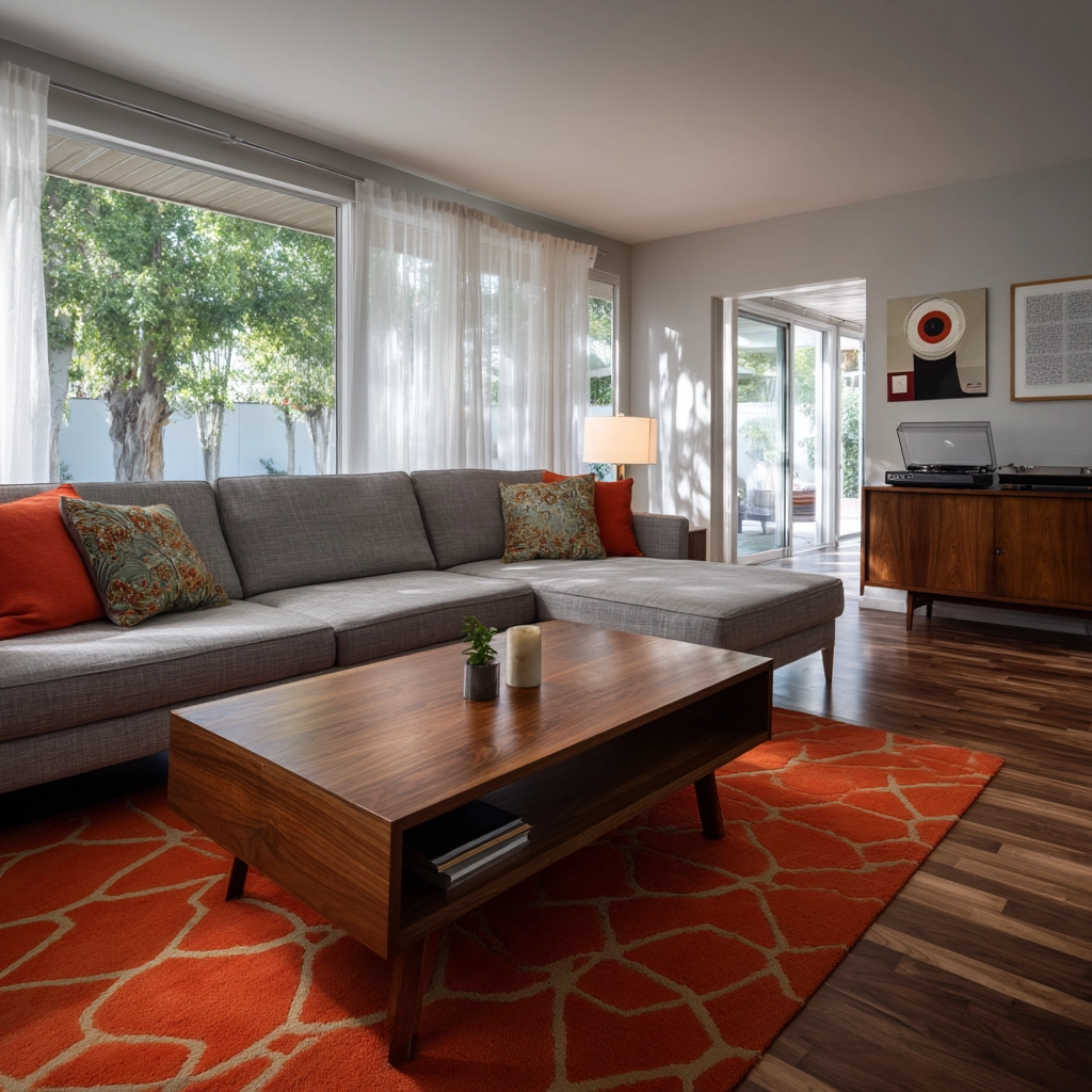mid century modern living room 2