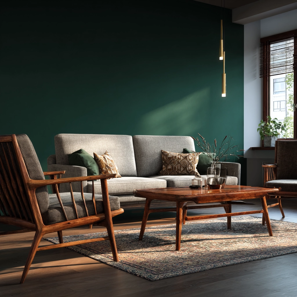 mid century modern living room 20