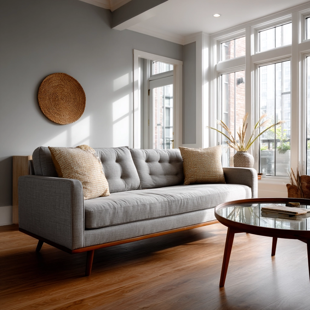 mid century modern living room 27
