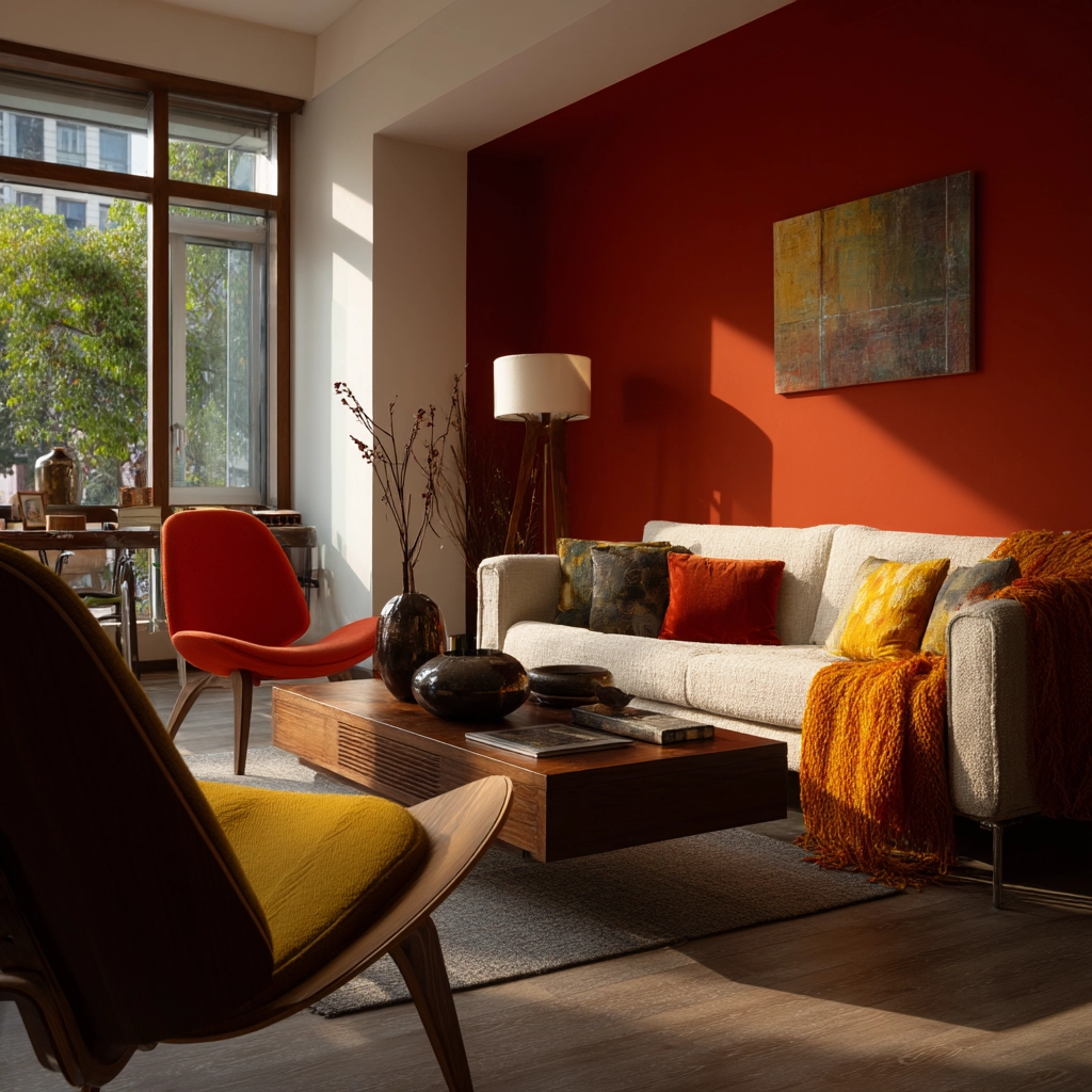 mid century modern living room 29