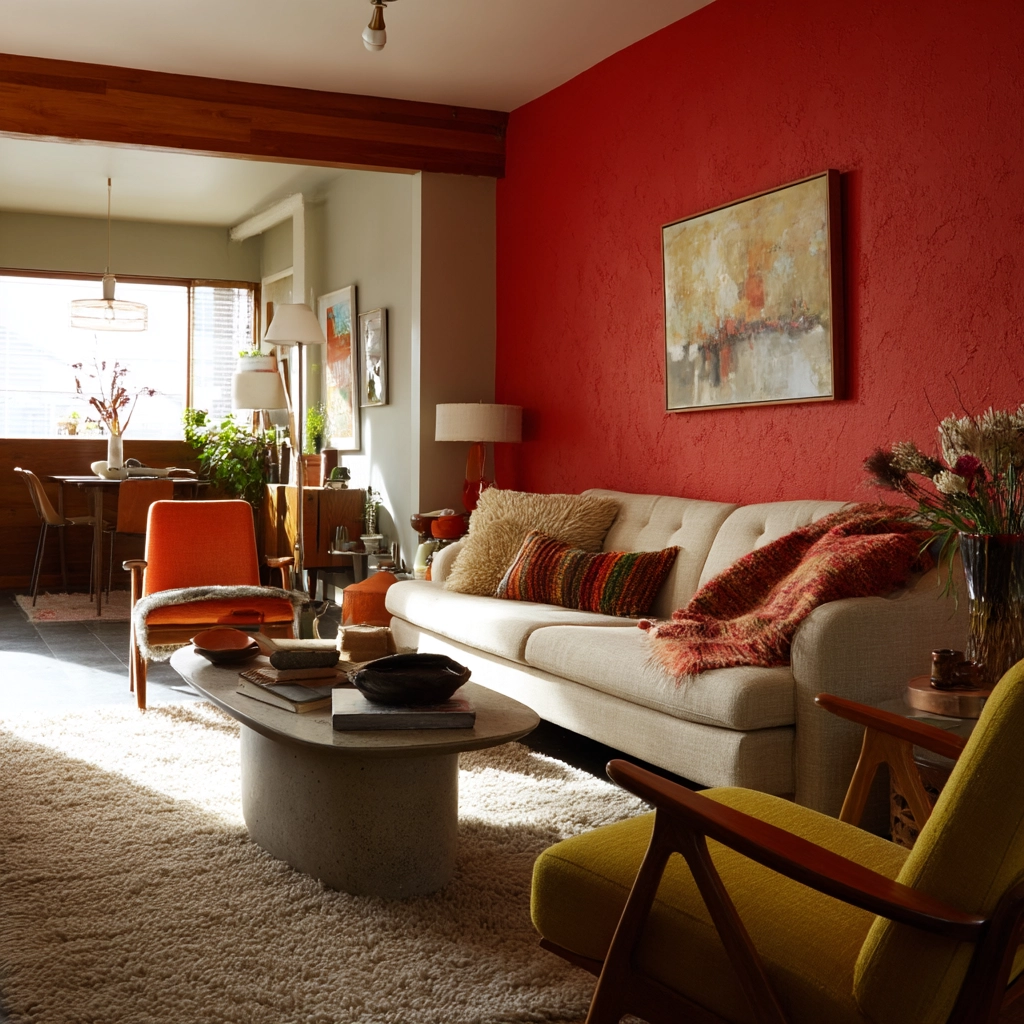 mid century modern living room 32
