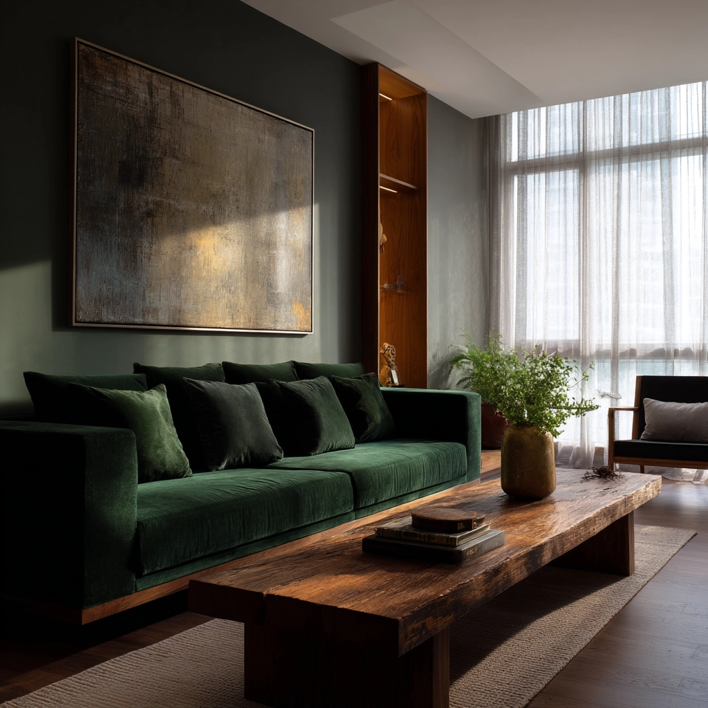 mid century modern living room 33