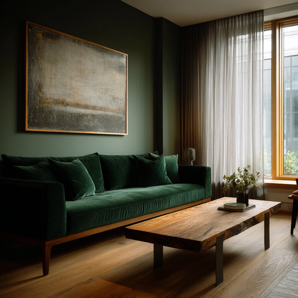 mid century modern living room 35