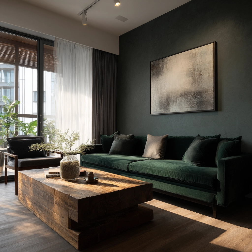 mid century modern living room 36