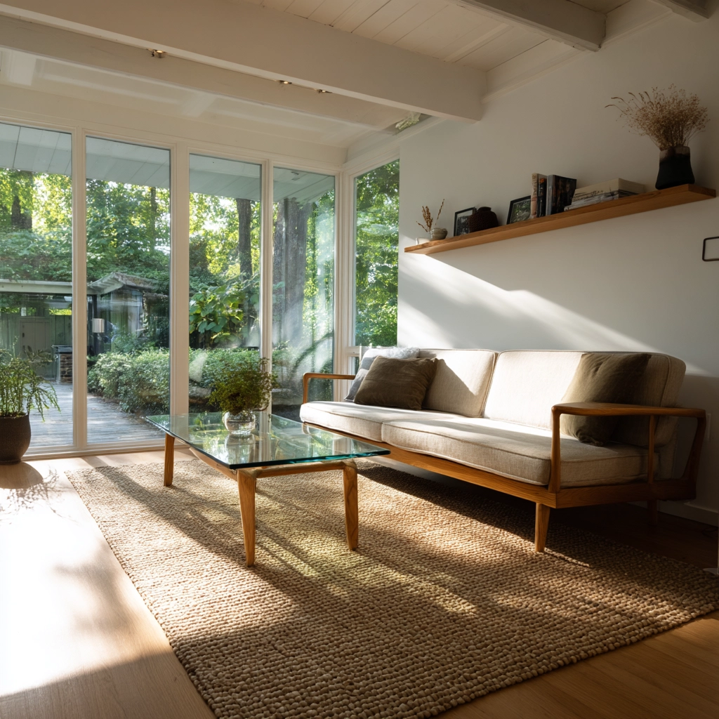 mid century modern living room 37