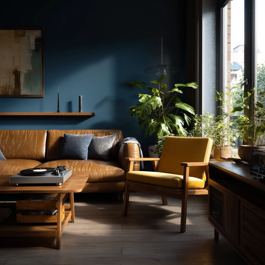 mid century modern living room 7