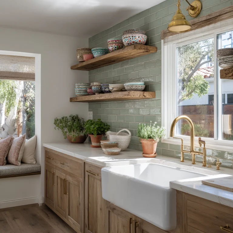 modern boho kitchen 1