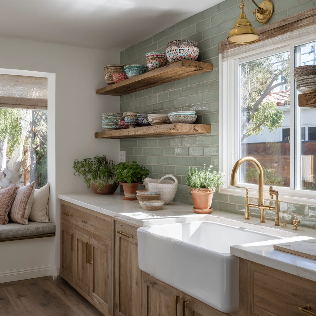 modern boho kitchen 1