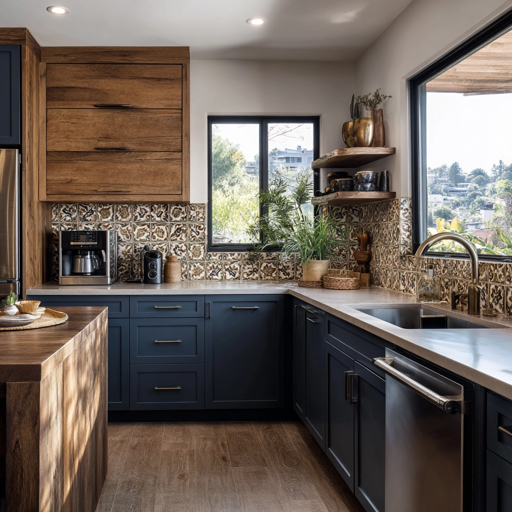 modern boho kitchen 10