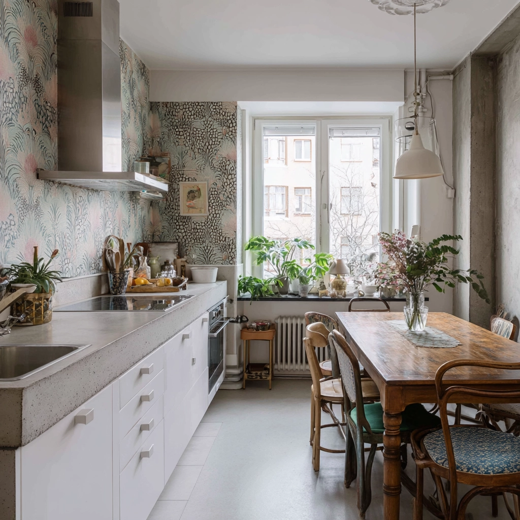 modern boho kitchen 13