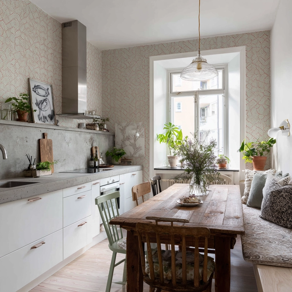 modern boho kitchen 15