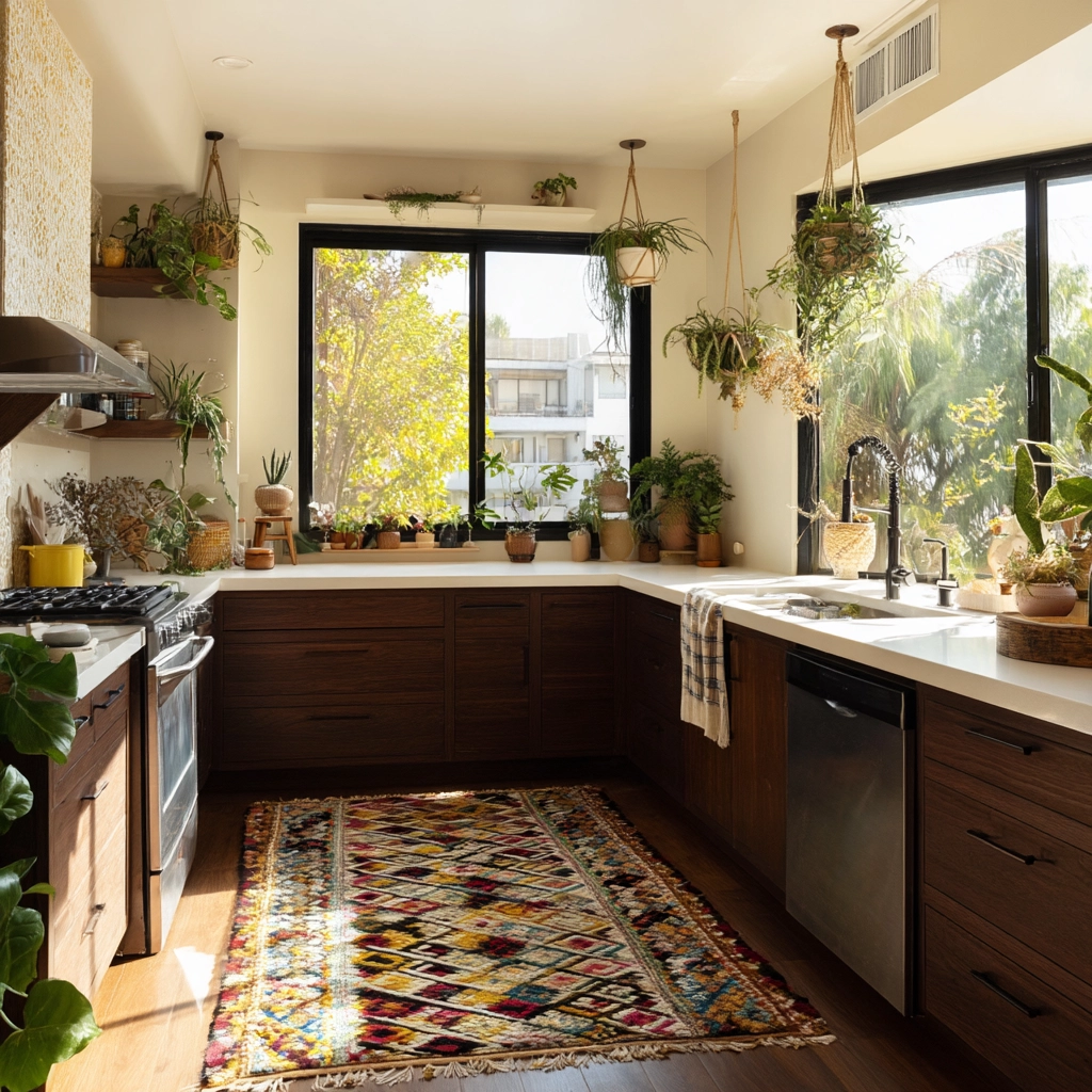 modern boho kitchen 19
