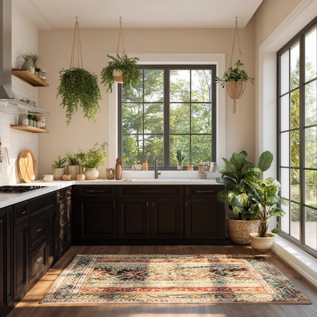 modern boho kitchen 20