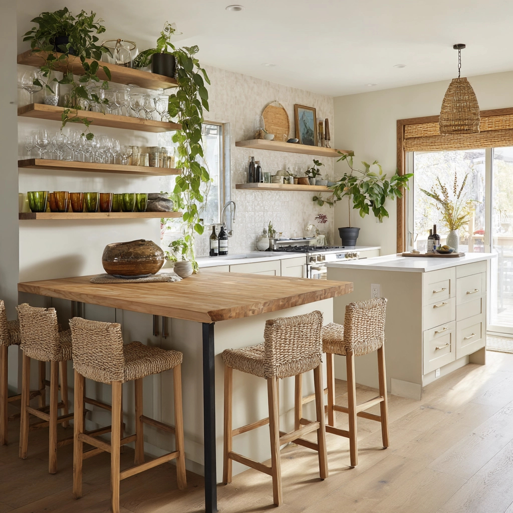 modern boho kitchen 23