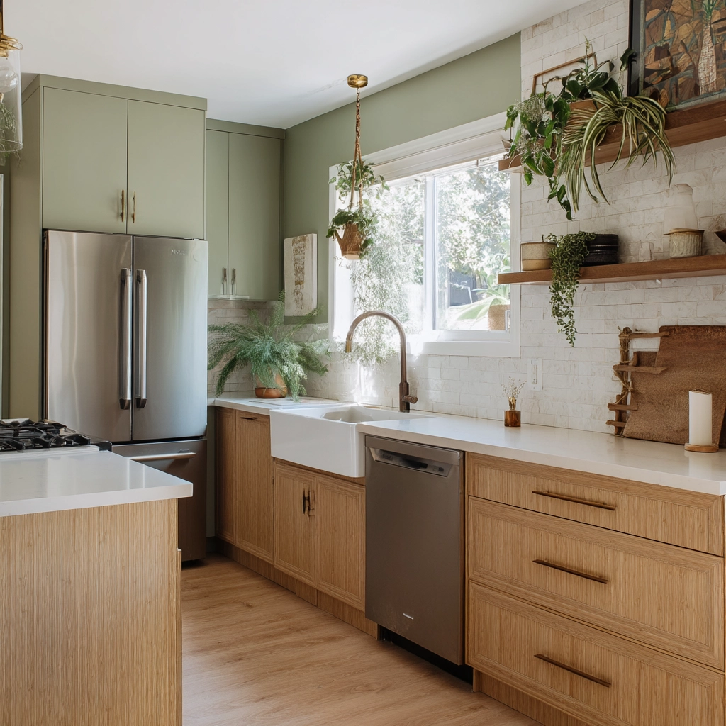 modern boho kitchen 29