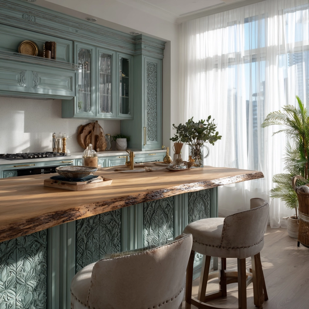 modern boho kitchen 42