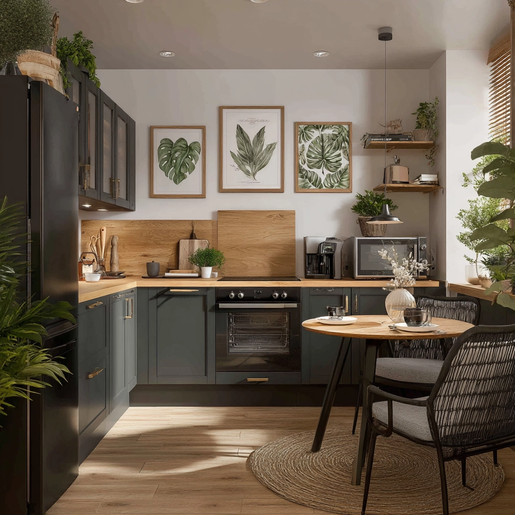 modern boho kitchen 48