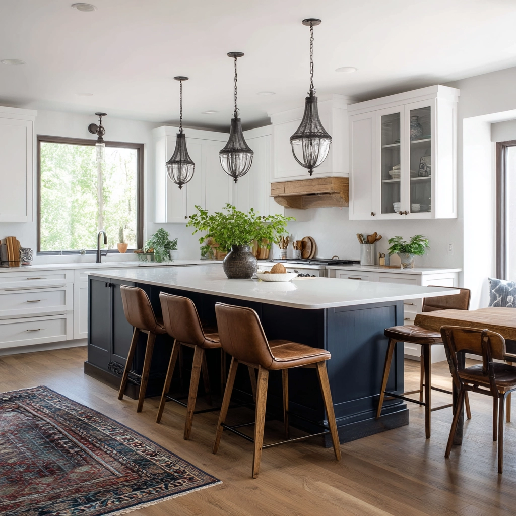 modern boho kitchen 49