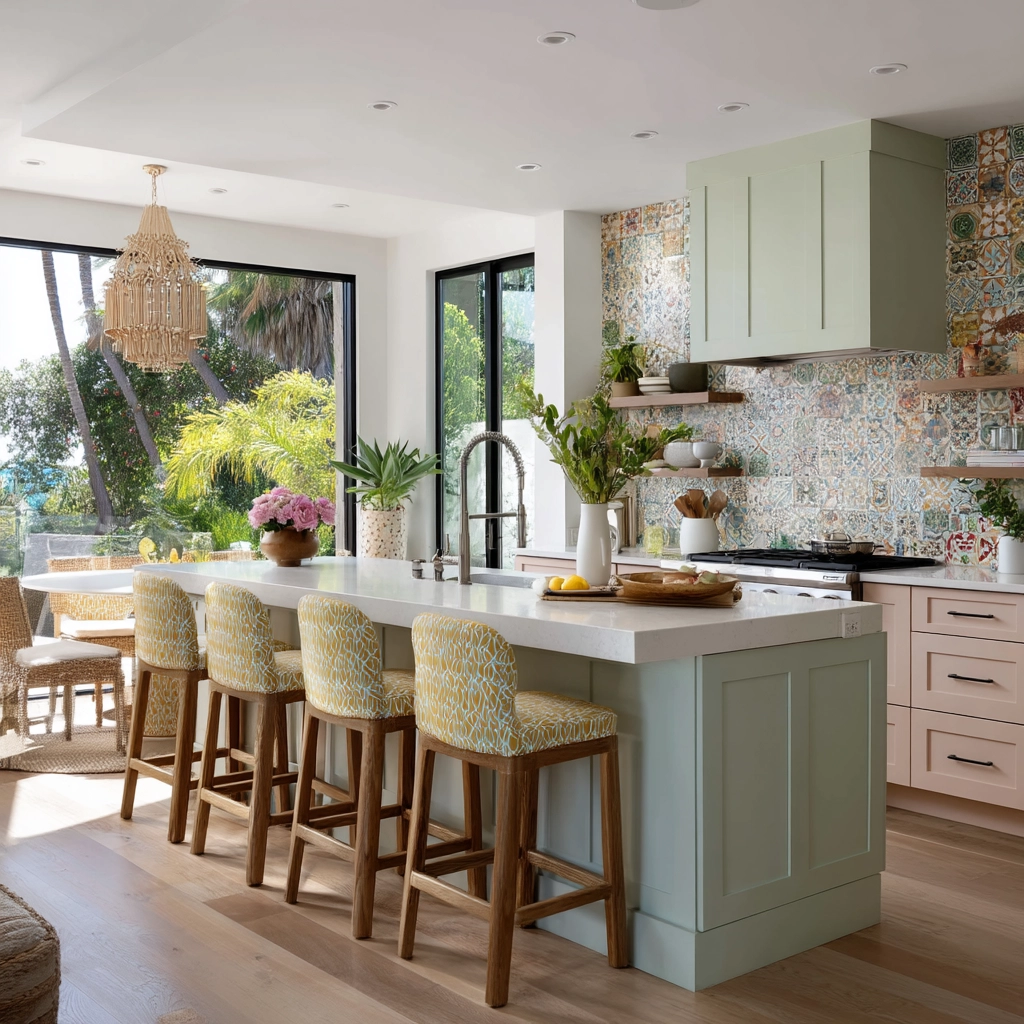 modern boho kitchen 54