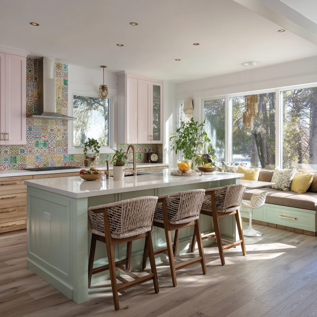 modern boho kitchen 55
