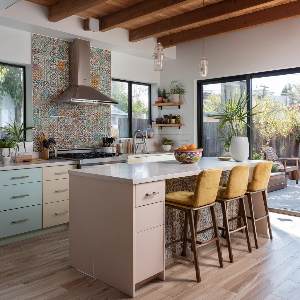 modern boho kitchen 56
