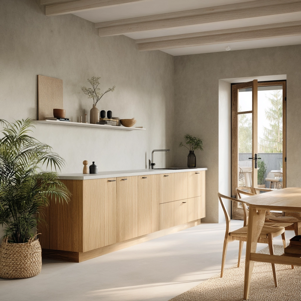 modern boho kitchen 57