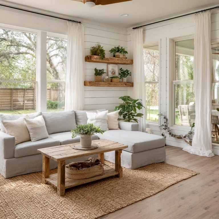 modern farmhouse living room ideas 1