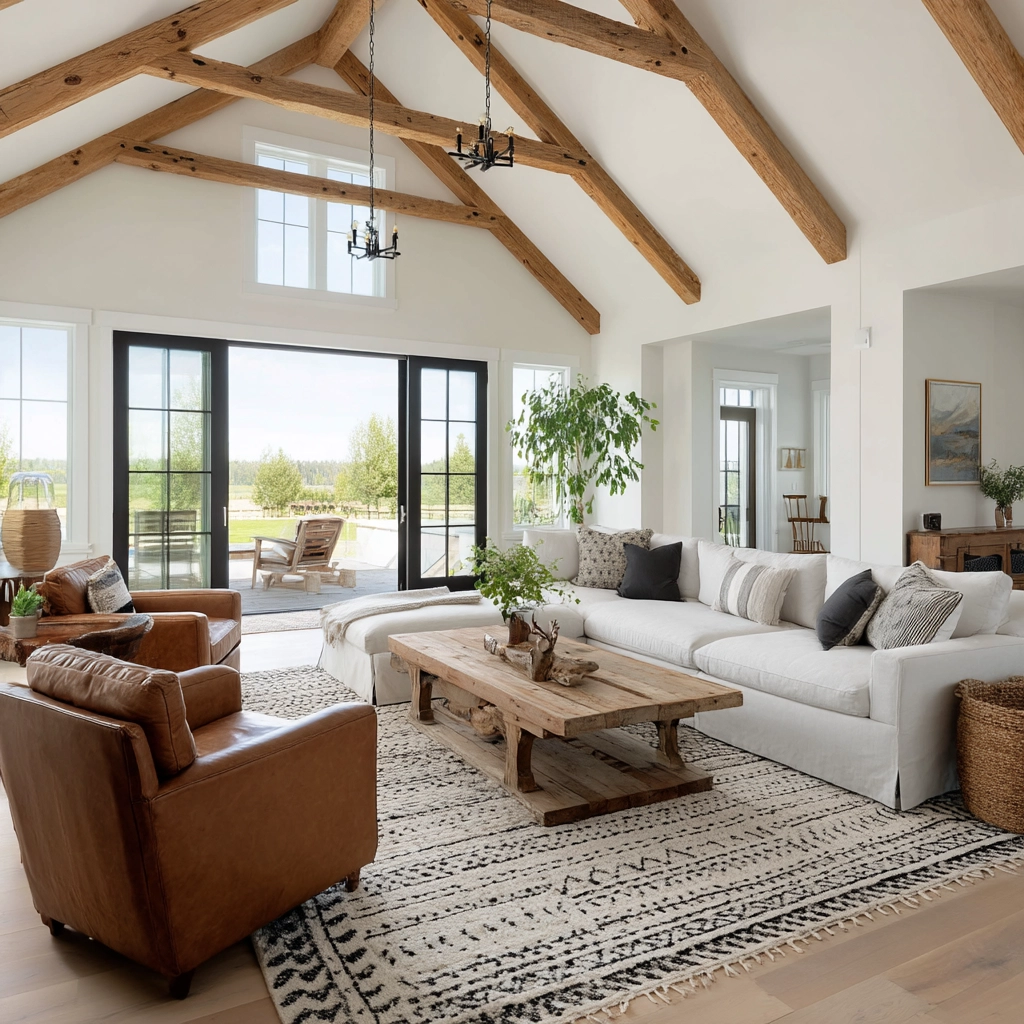 modern farmhouse living room ideas 10