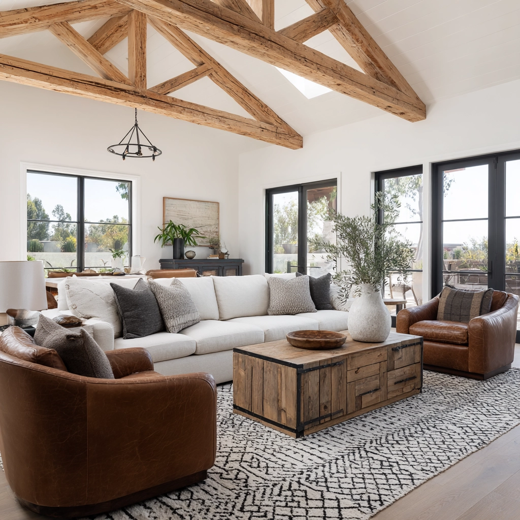 modern farmhouse living room ideas 11