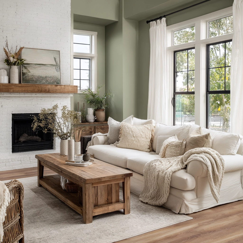 modern farmhouse living room ideas 19