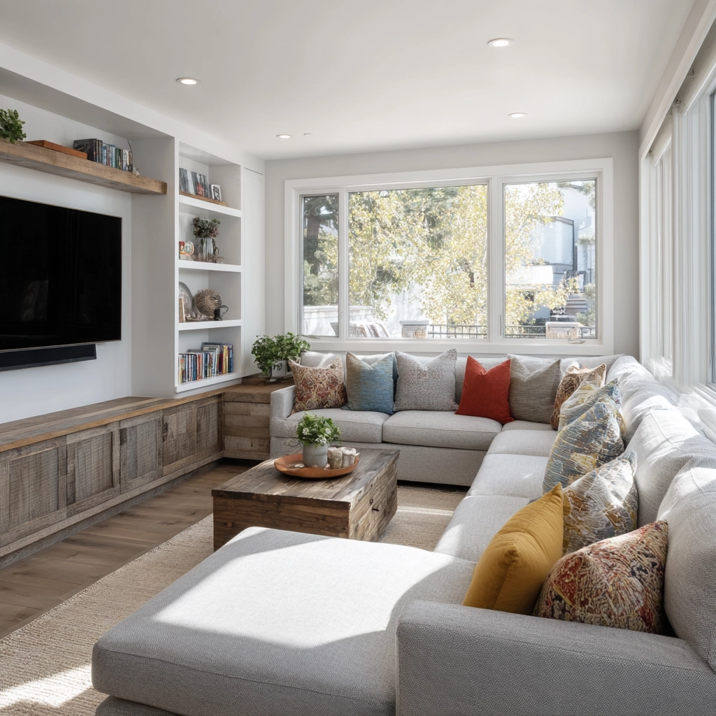 modern farmhouse living room ideas 26