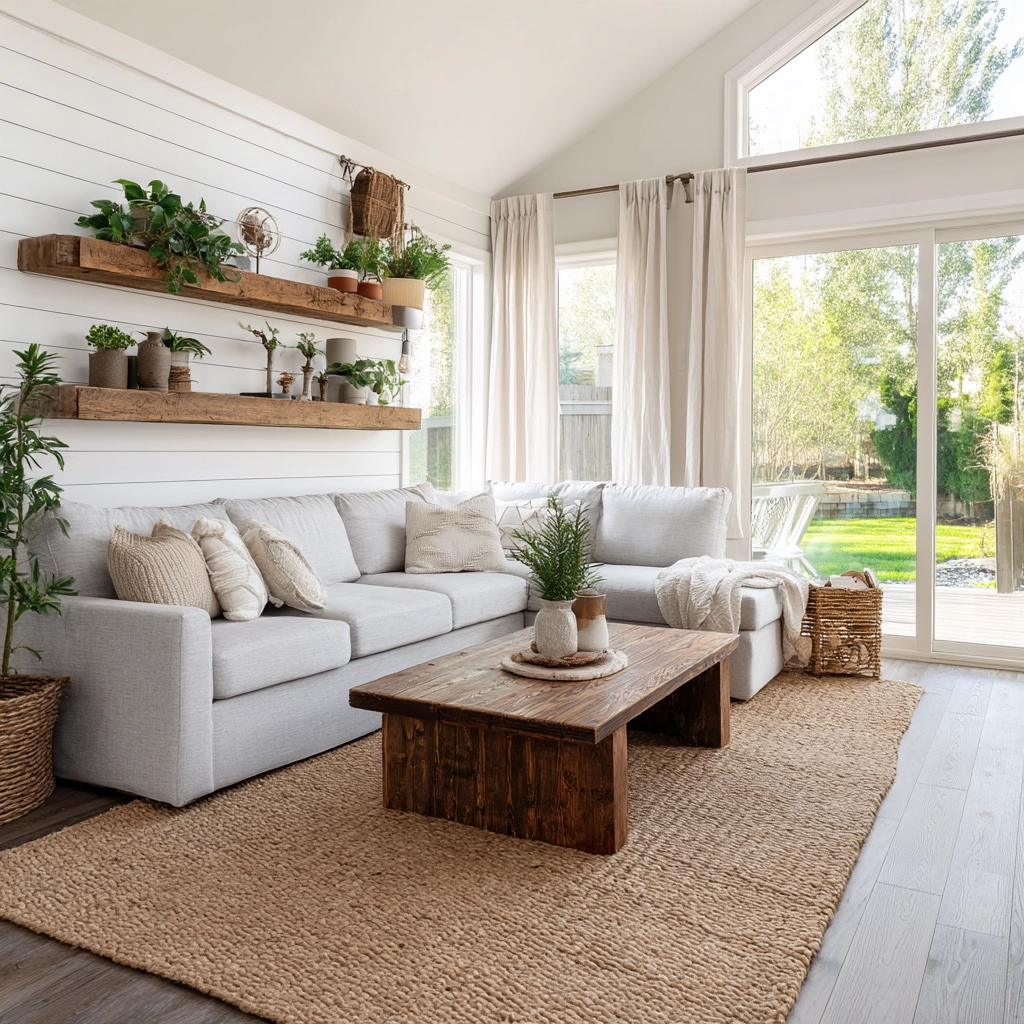 modern farmhouse living room ideas 4