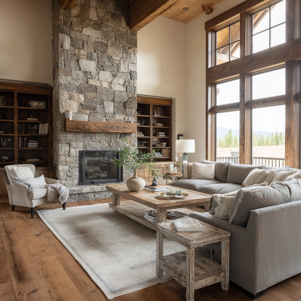 modern farmhouse living room ideas 56