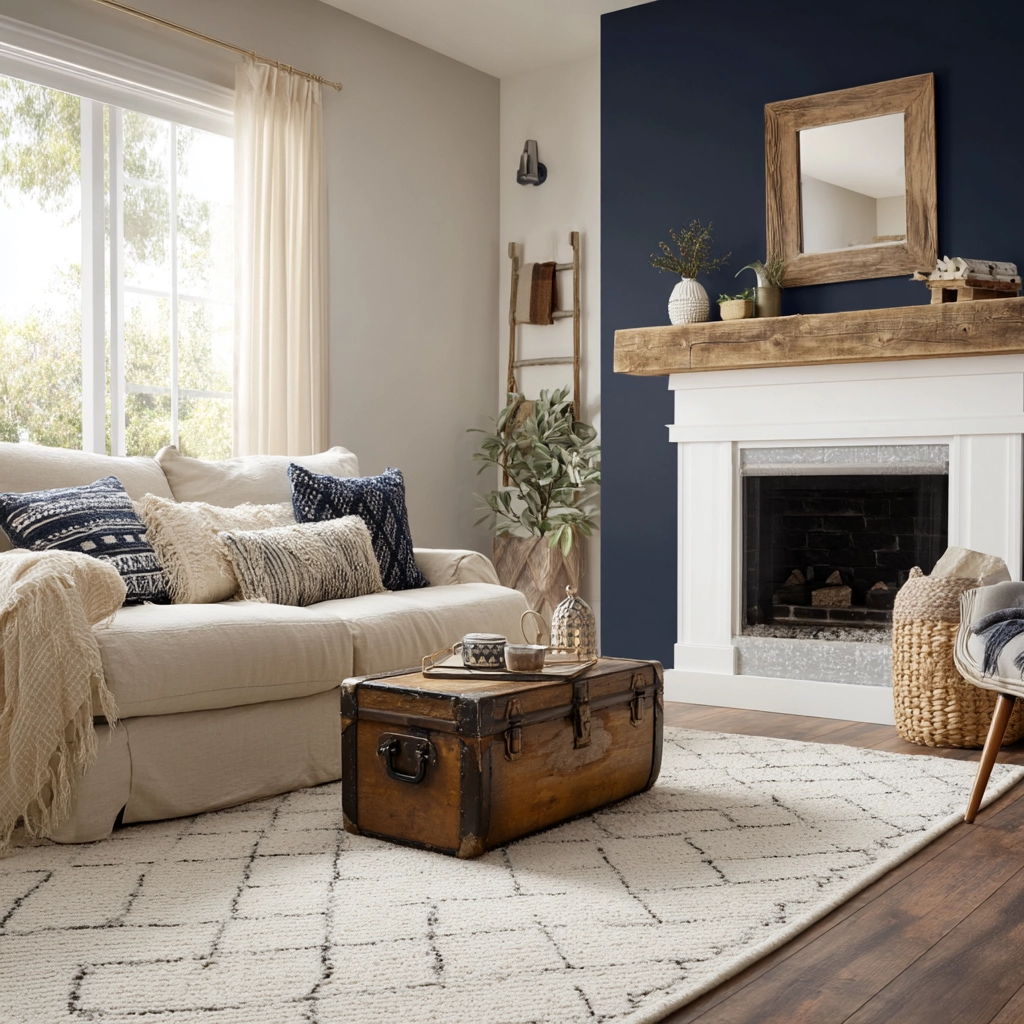 modern farmhouse living room ideas 6