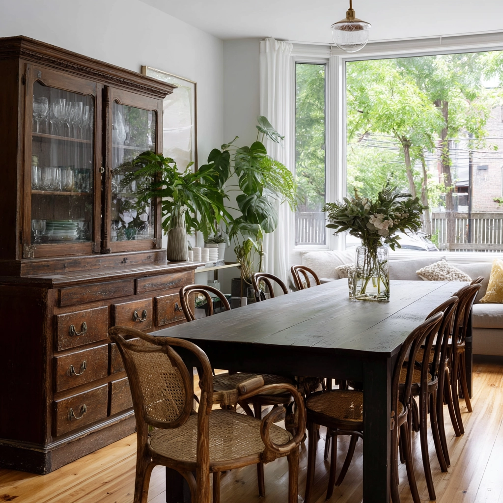 modern vintage dining room 12