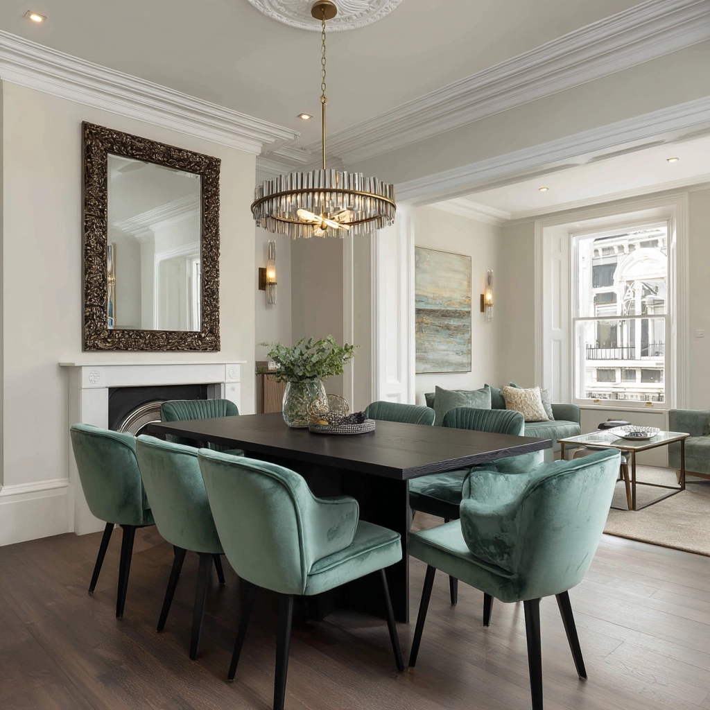 modern vintage dining room 14