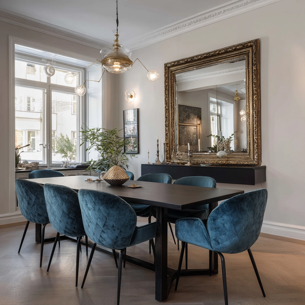 modern vintage dining room 15